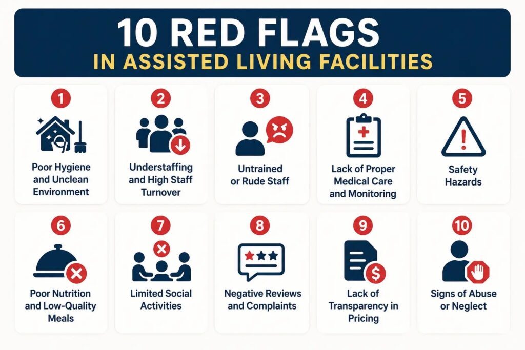 10 Red Flags in Assisted Living Facilities