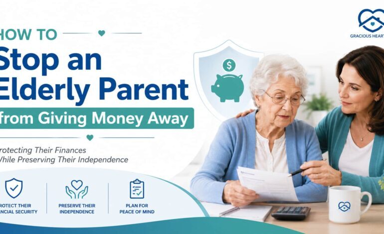 Stop an elderly from giving away money