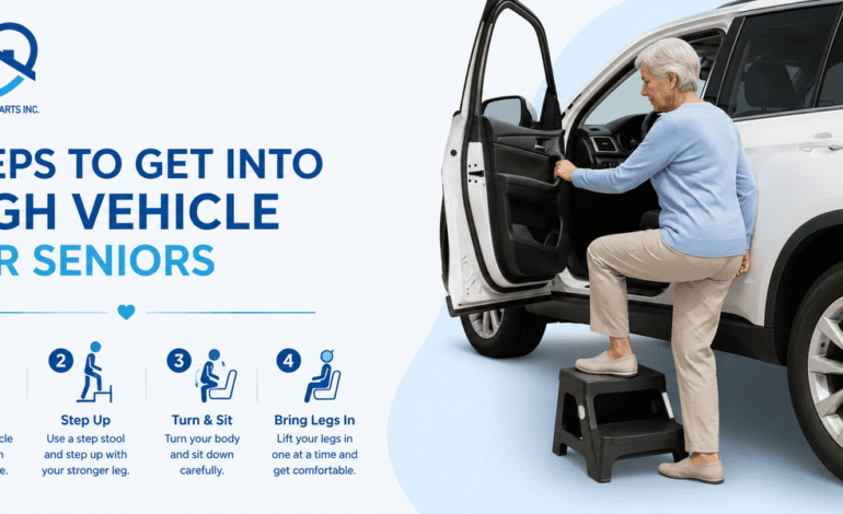 steps to get into high vehicle for seniors