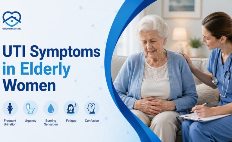 UTI symptoms in elderly women