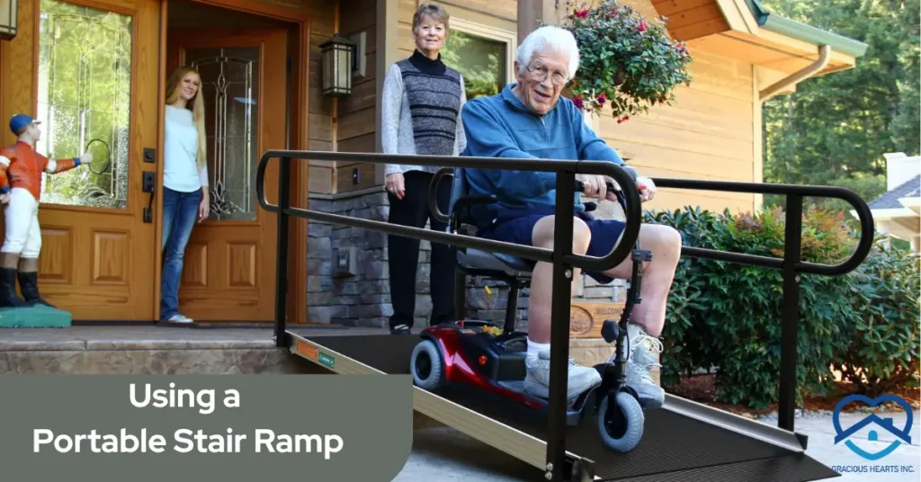 Using a Portable Stair Ramp